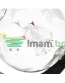 Комплект гарафа глобус за уиски с 2 чаши кубчета щипка